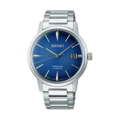 SEIKO PRESAGE SRPJ13J1 BLUE DIAL 5ATM DATE FUNCTION ANALOG MEN WATCH